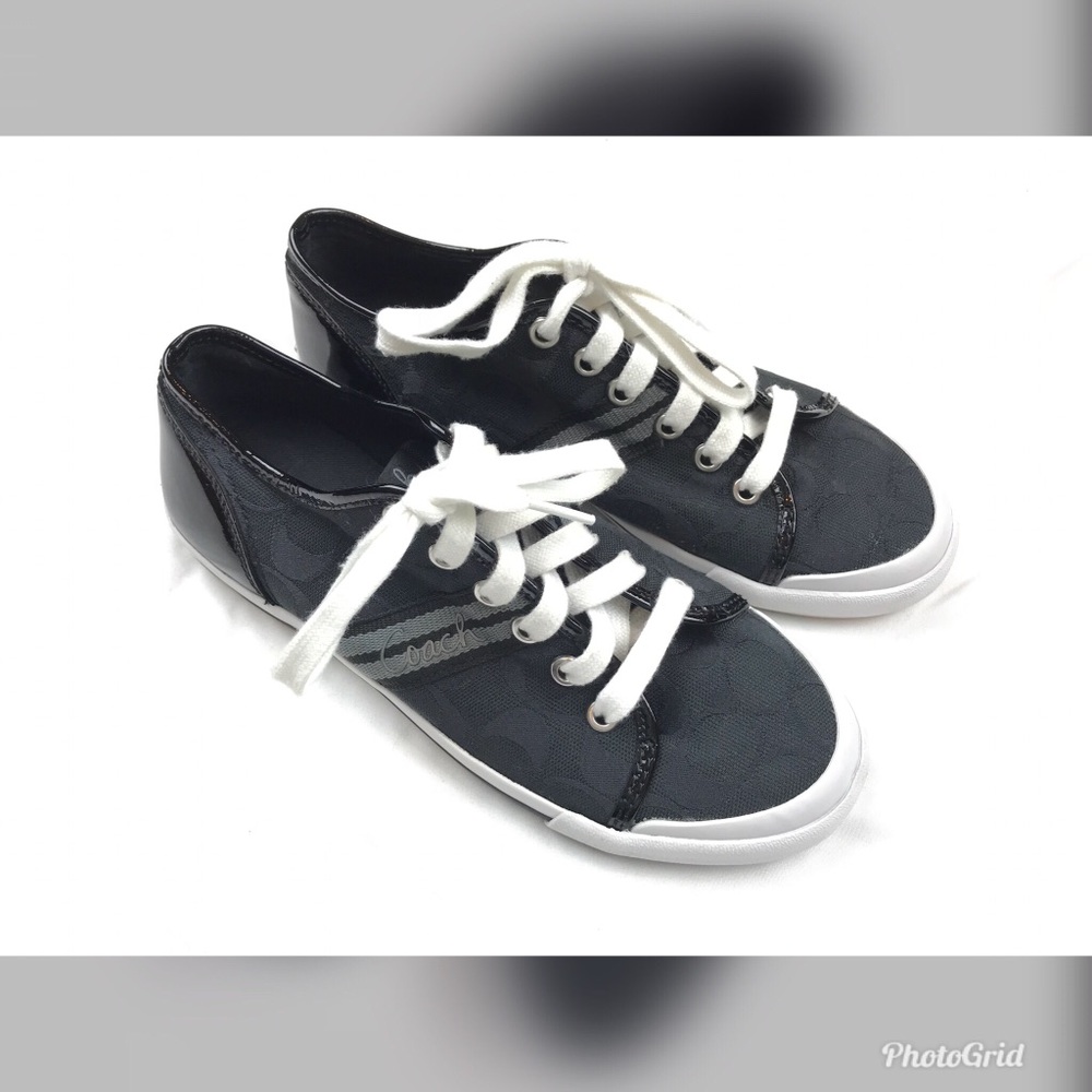 Coach black sneakers